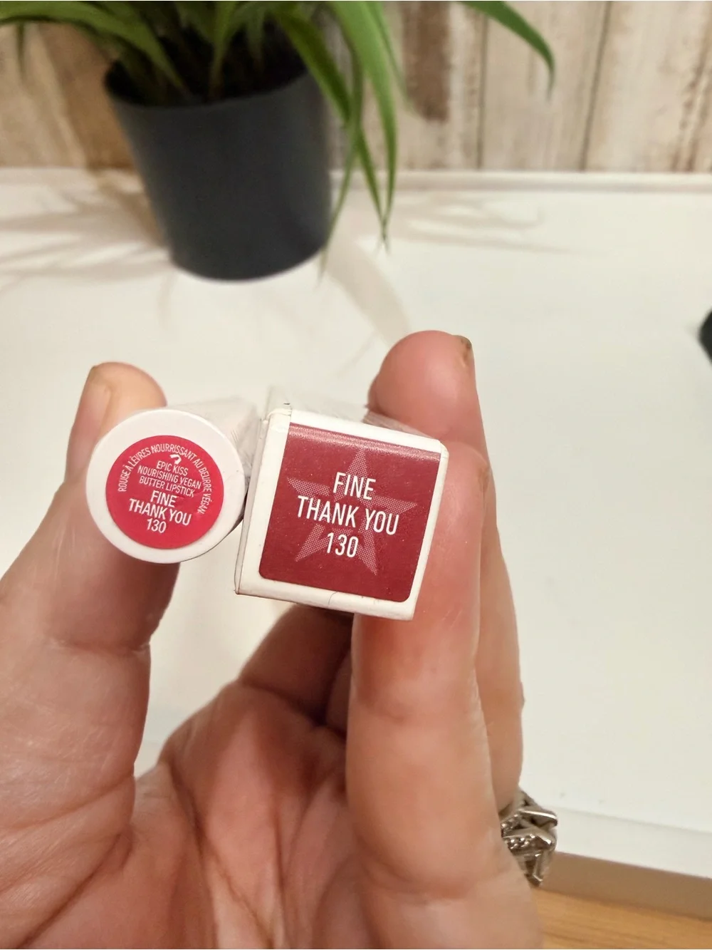 Vegan Beauty Fine Thank You Lipstick - Deep Rose Red